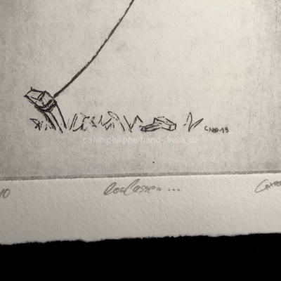 loslassen / Auflage und Signatur