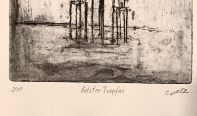 letzter Tropfen / Auflage und Signatur