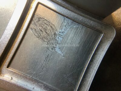 der Apfel ... / Druckplatte, Detail